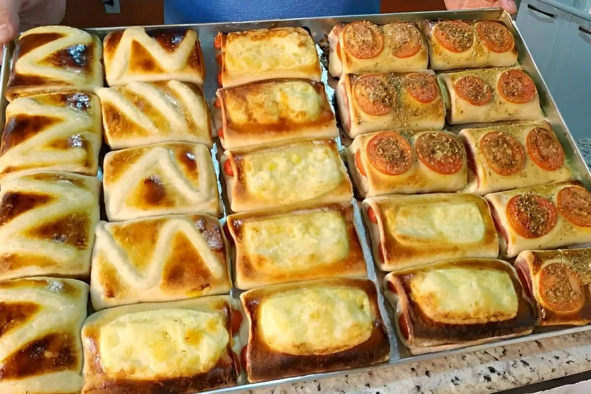 Salgados assados pra fazer e vender uma massa coringa para f
