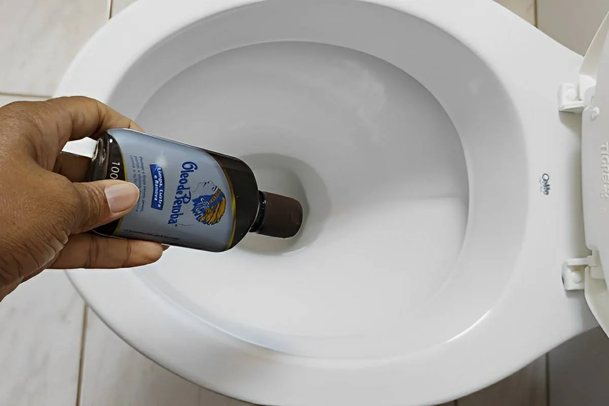 Só lavo banheiro assim uma vez por mês utilizo essa misturin
