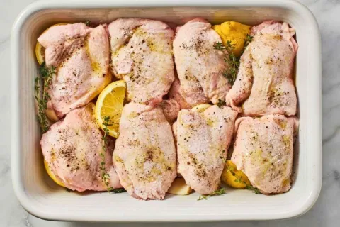 Sobrecoxa de frango ao molho: um prato suculento para uma re