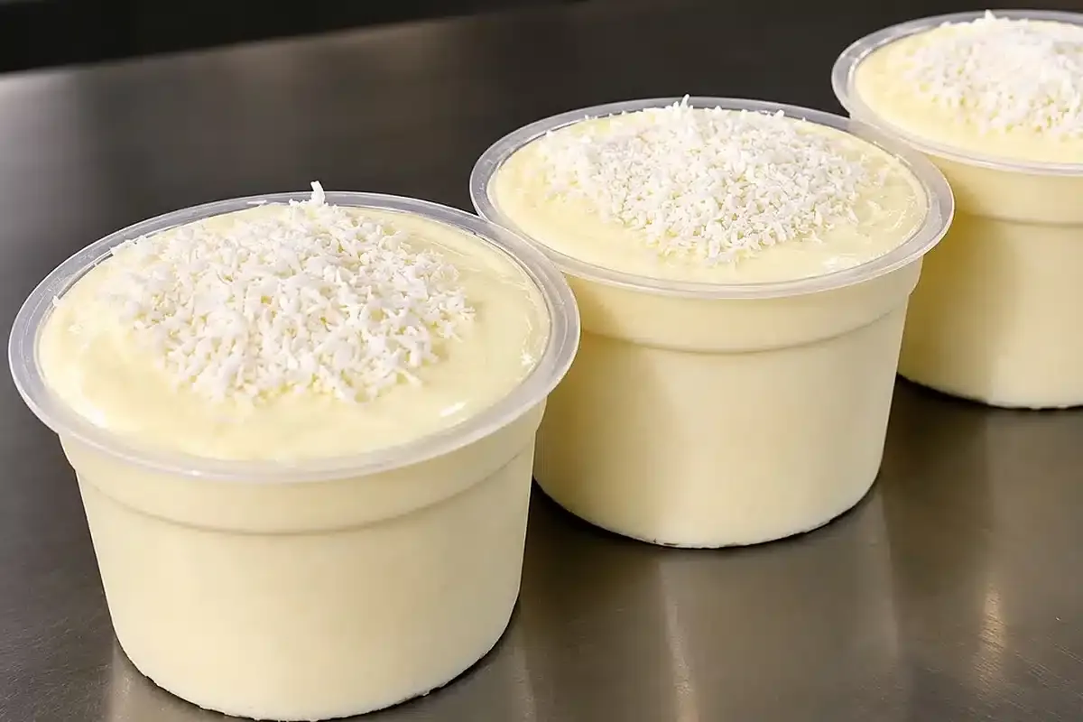 Sobremesa 4 ingredientes feita sem ir ao fogo, um doce rápid