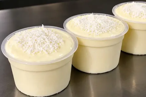 Sobremesa 4 ingredientes feita sem ir ao fogo, um doce rápid