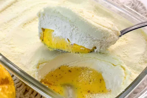 Sobremesa acalma sogra: maracujá e chocolate branco juntos p