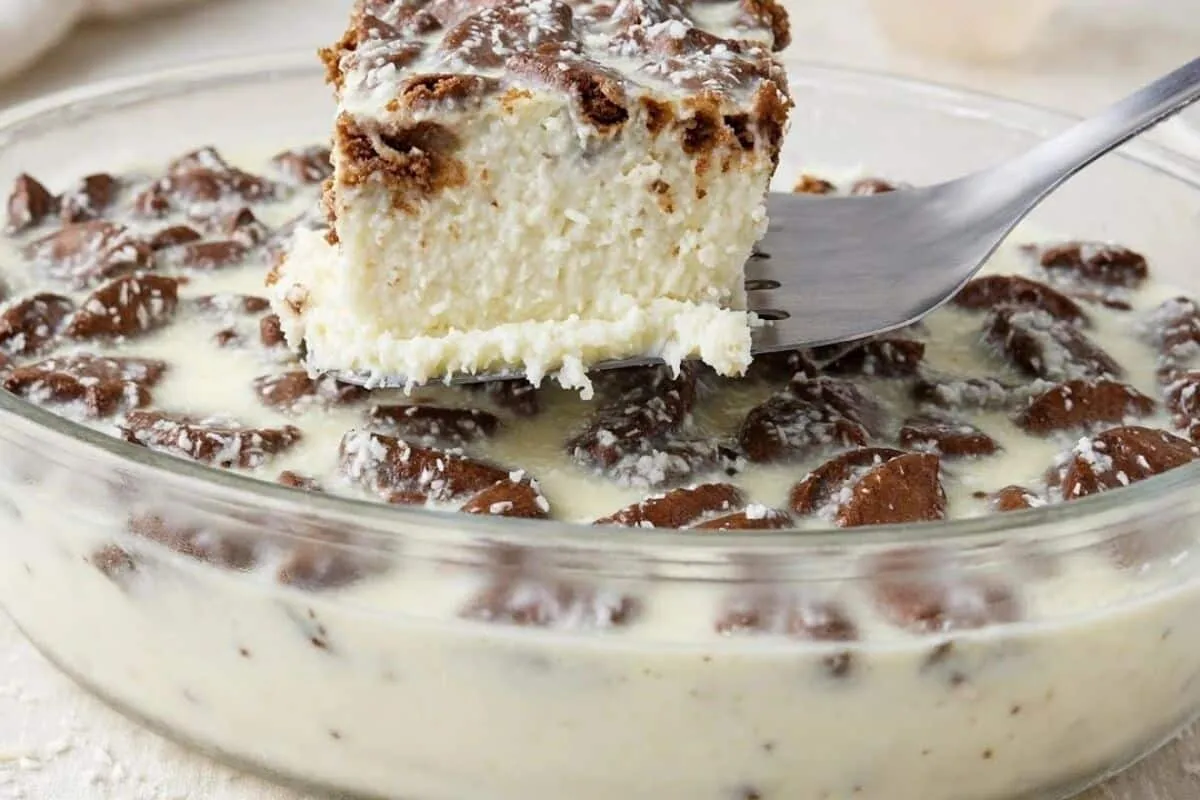 Sobremesa cremosa de coco fácil e rápida, feita sem precisar