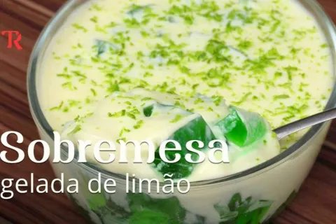 Sobremesa cremosa de limão, uma delícia que leva poucos ingr