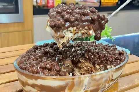 Sobremesa cremosa, um doce maravilhoso e bem geladinho que v