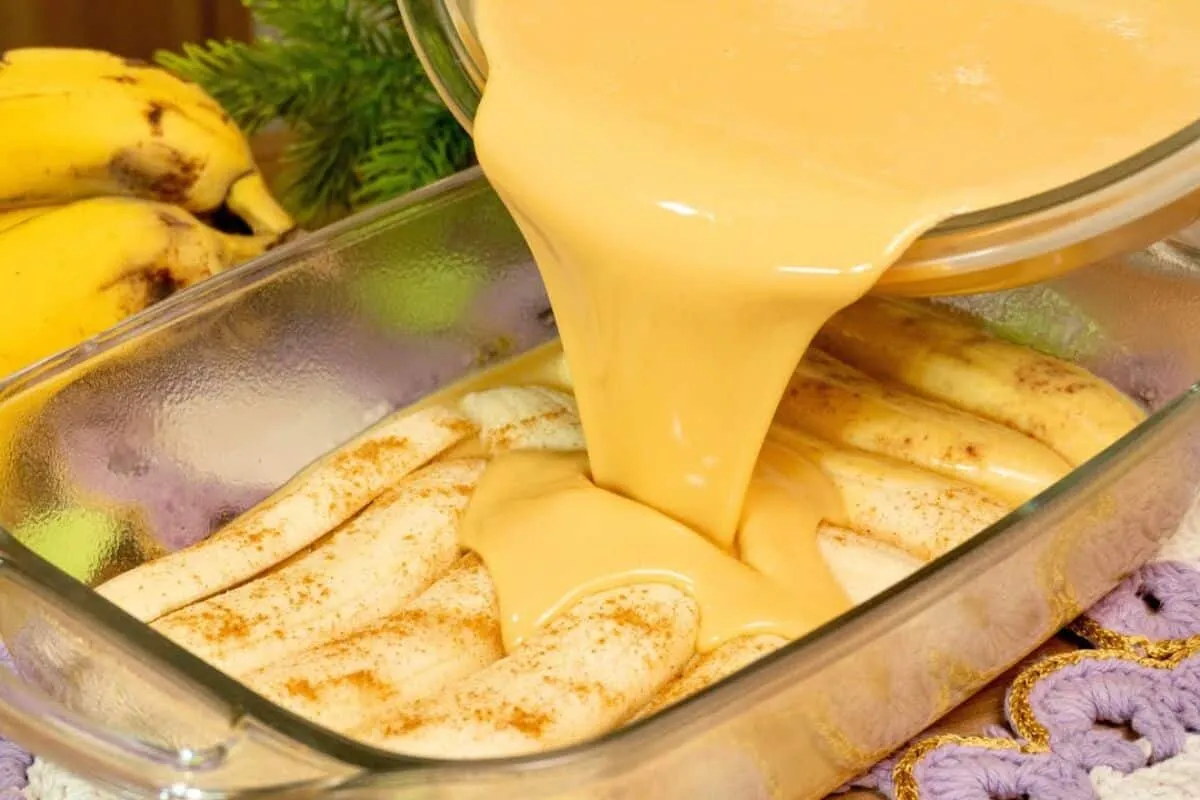 Sobremesa de banana incrivelmente saborosa, uma receita mara