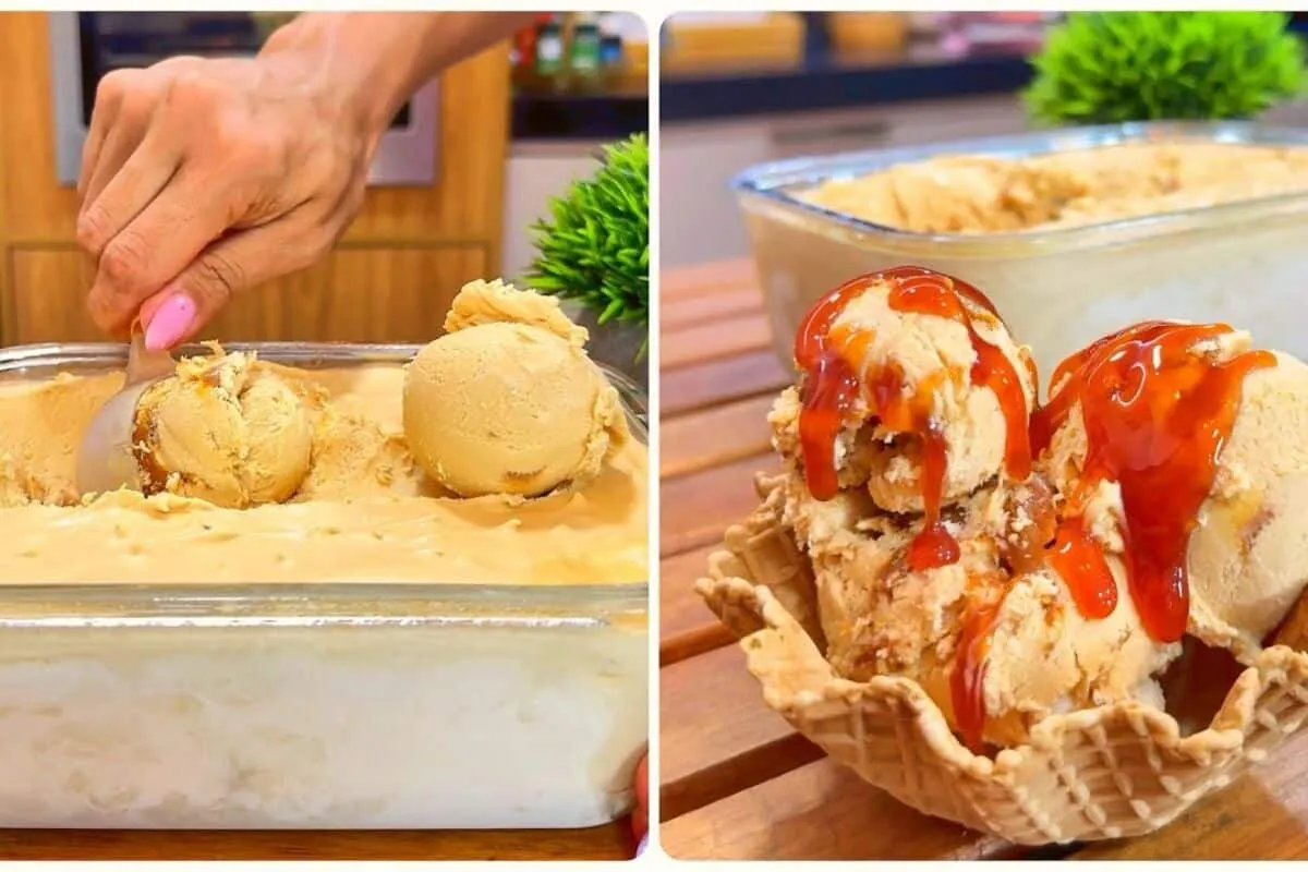 Sorvete com 2 ingredientes super refrescante, cremoso e econ