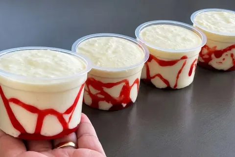 Sorvete de liquidificador muito cremoso e refrescante, para 