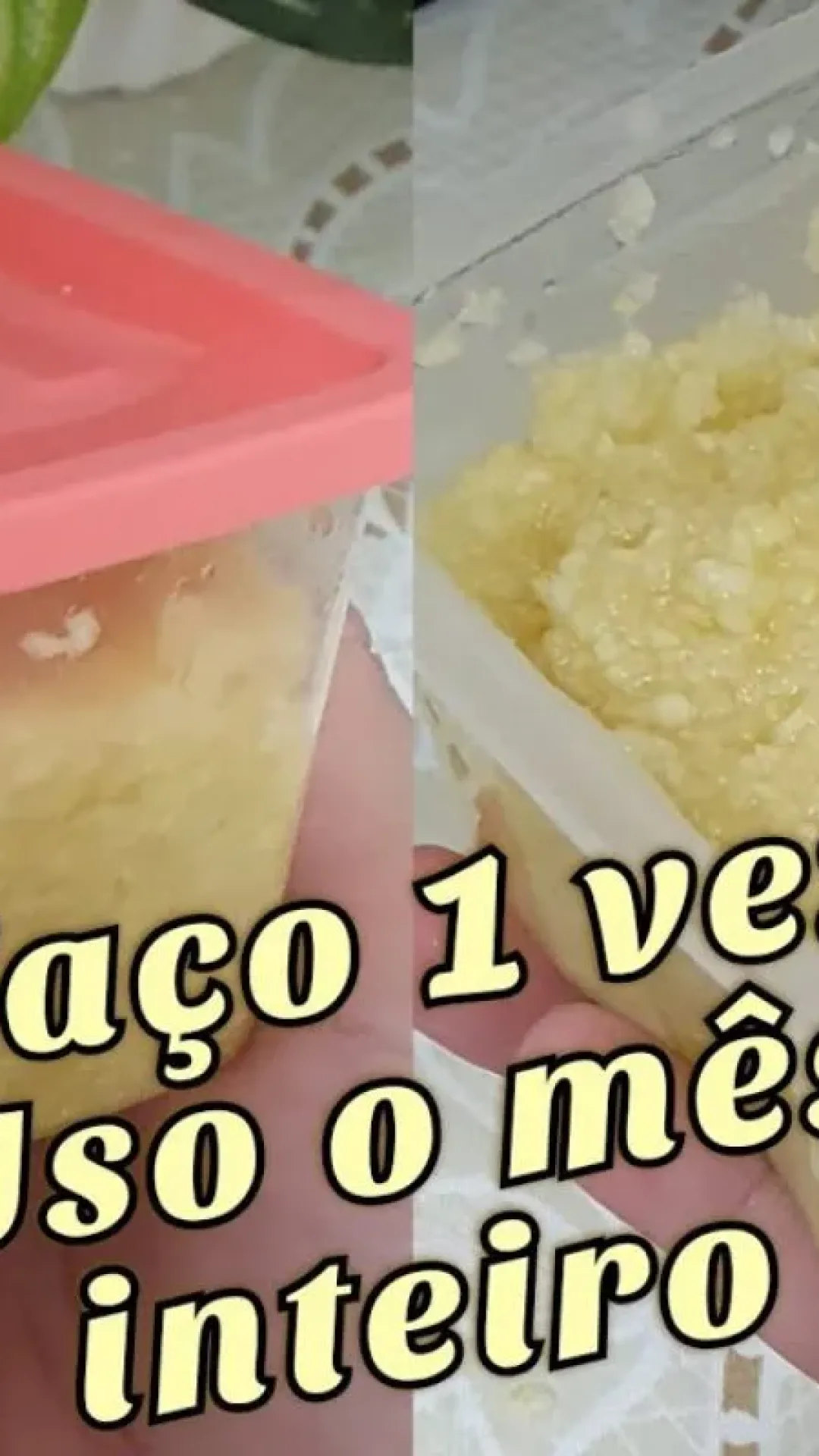 Aprendi a fazer um tempero caseiro com alho que é ótimo e rende para o mês inteiro