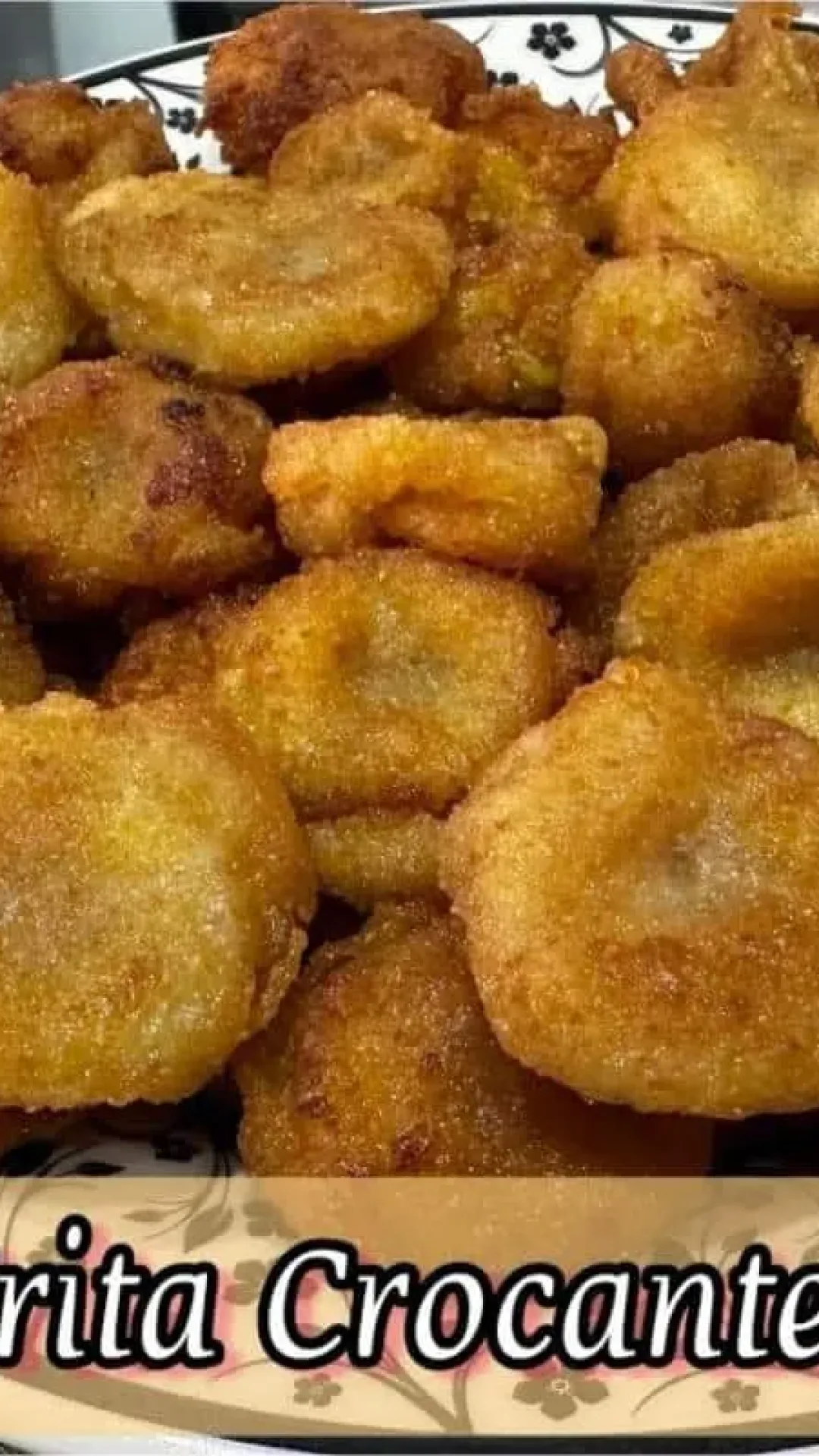 Banana frita crocante sequinha e douradinha igual de restaurante