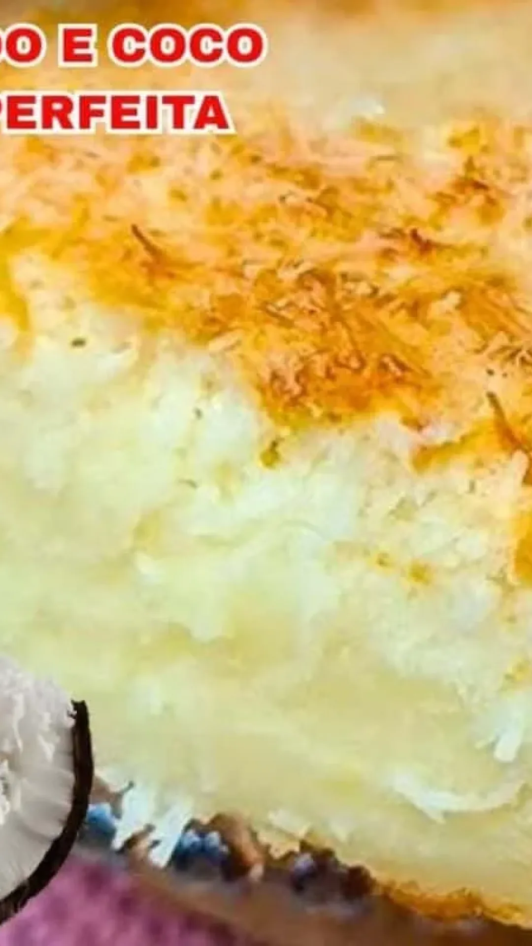 Bolo cremoso de coco e leite condensado, perfeito para  servir bem geladinho e arrasar