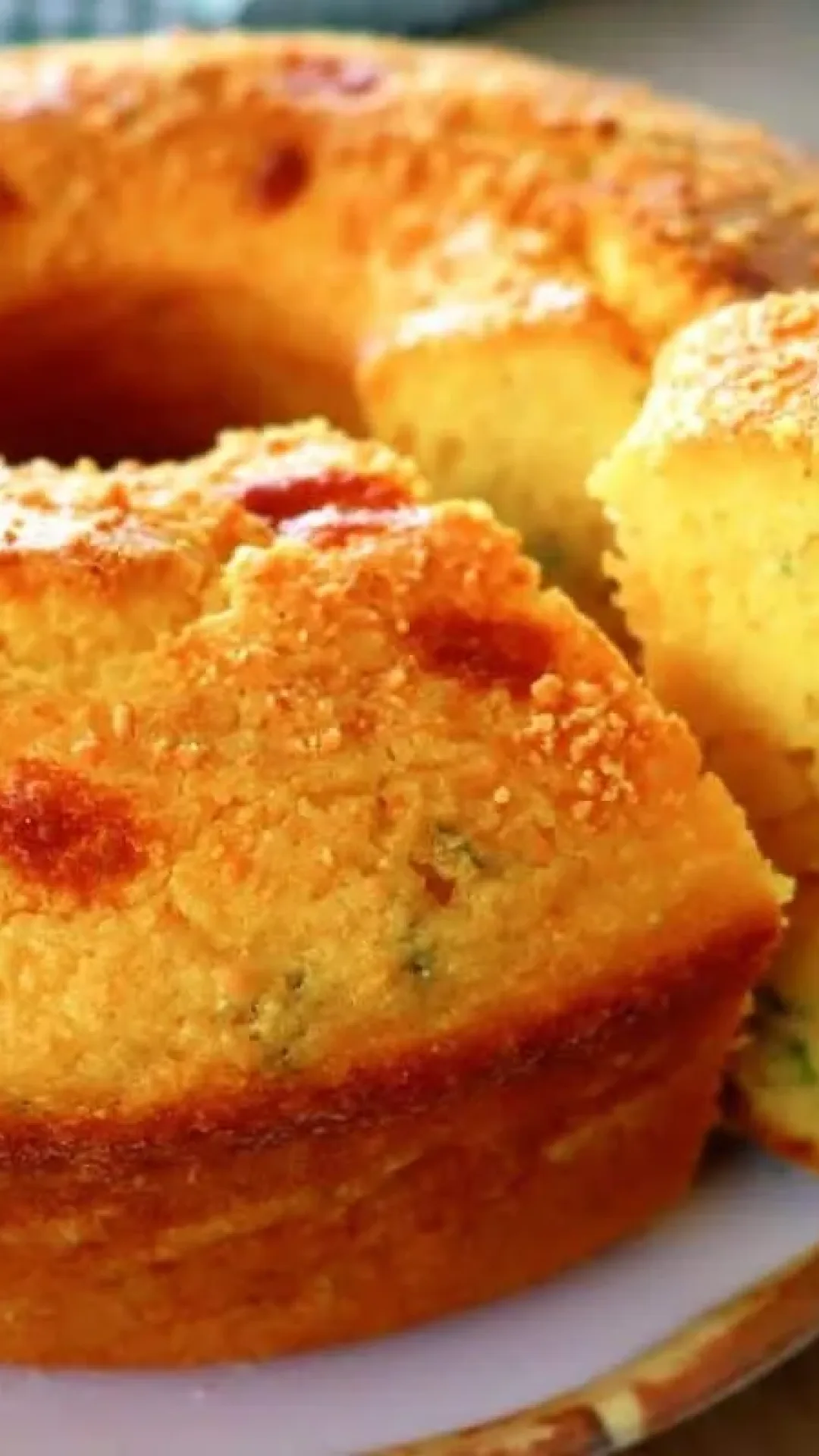 Bolo de milho salgado de latinha fofinho que fica uma delícia para o café da manhã