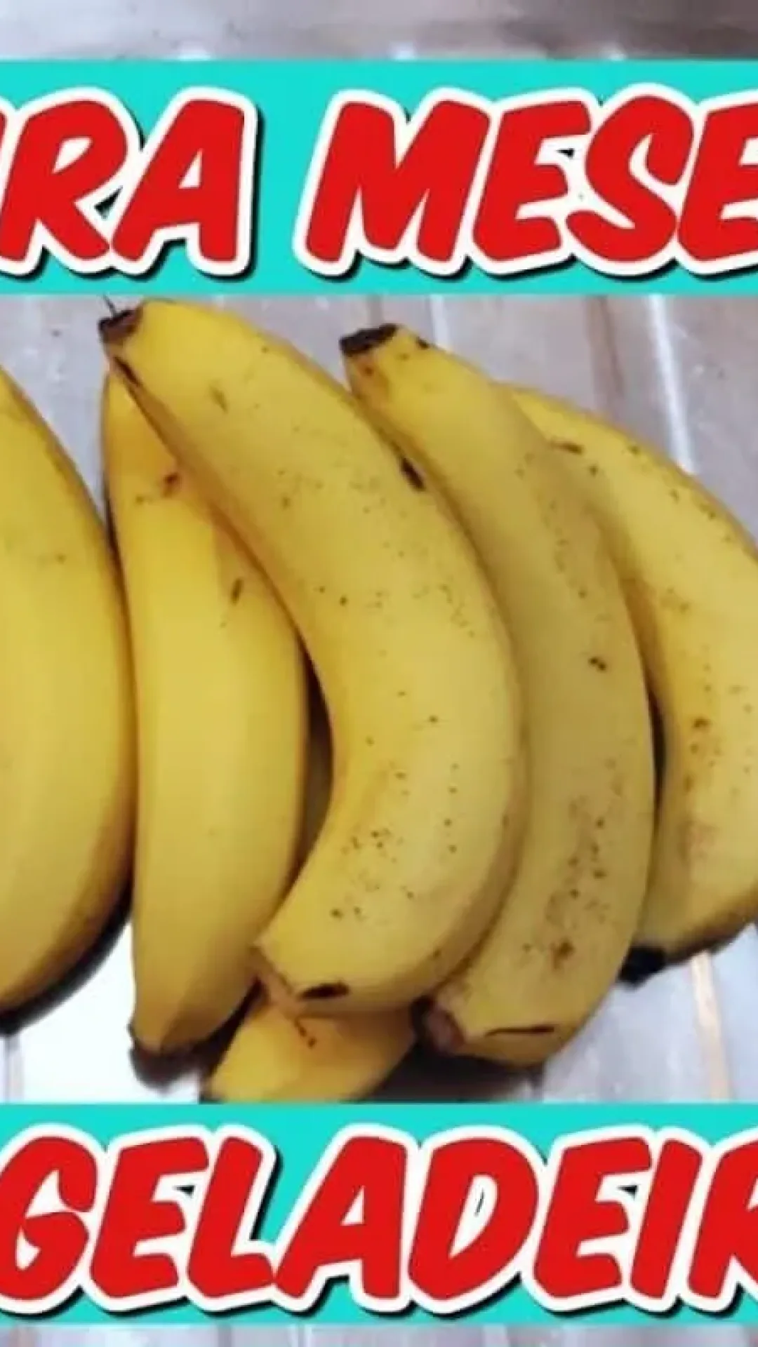 Como conservar banana madura na geladeira sem escurecer com uma dica fácil e surpreendente