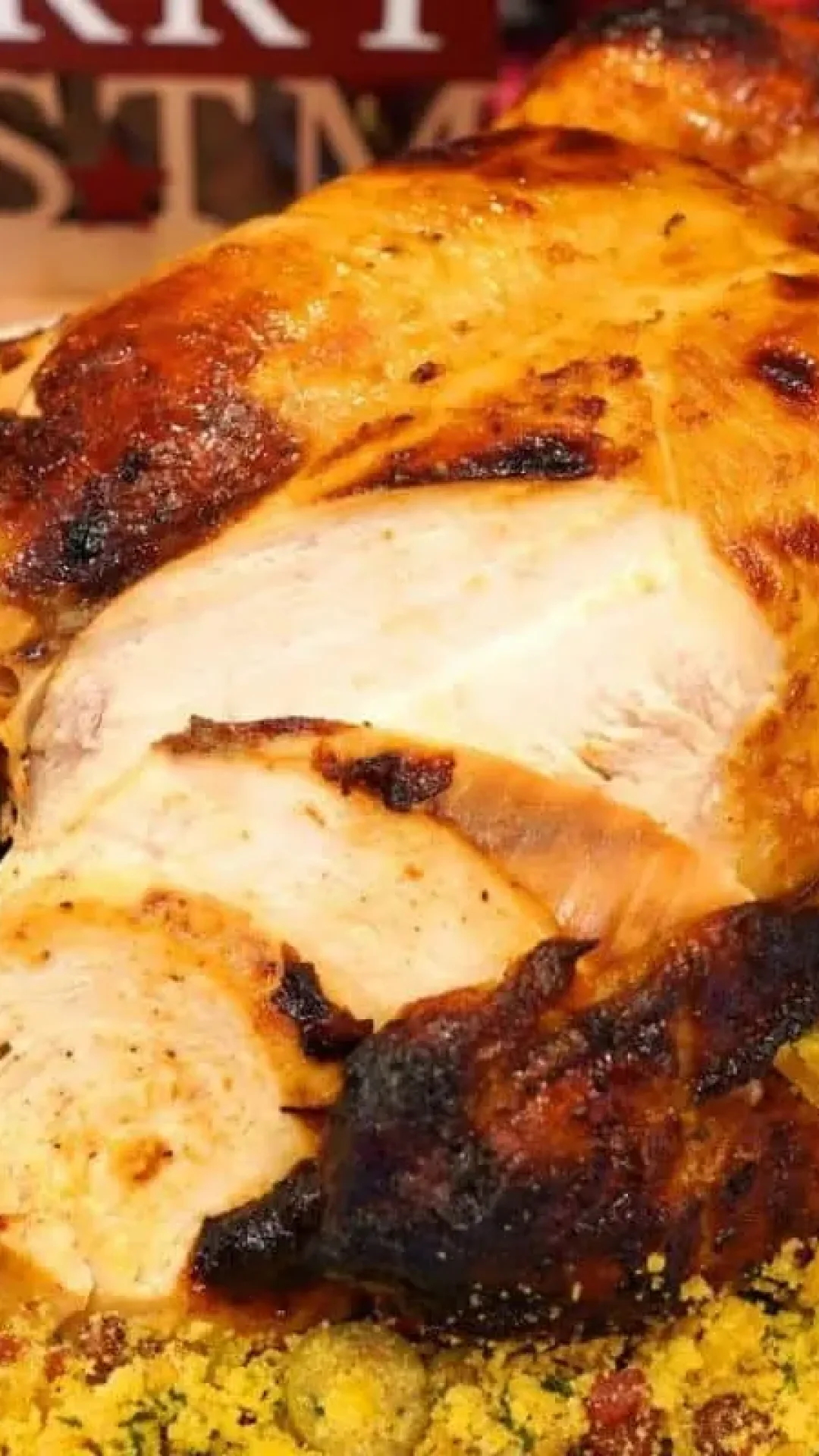 Como fazer frango assado com recheio para servir na ceia de natal