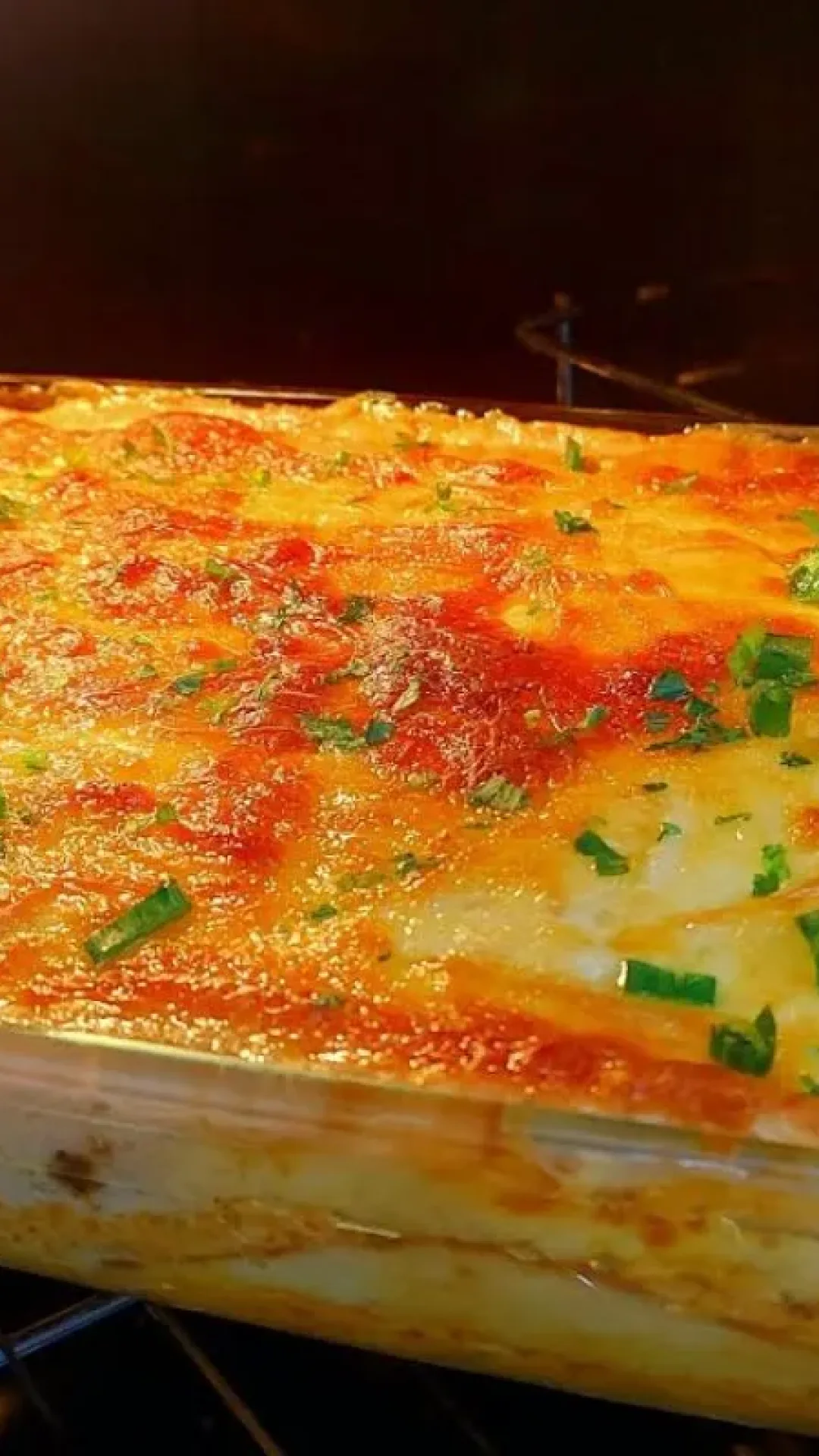 Lasanha de frango sem glúten, que fica super recheada e deliciosa, para saborear sem culpa