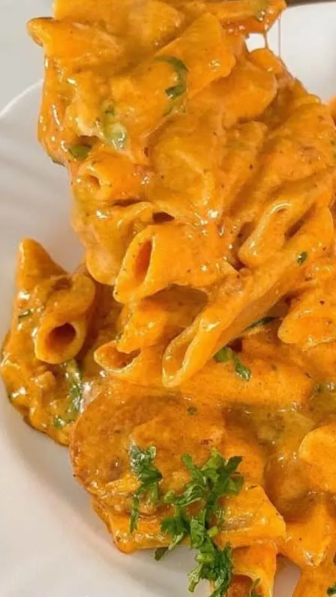 Macarronada cremosa feita na panela de pressão em poucos minutos com muito sabor