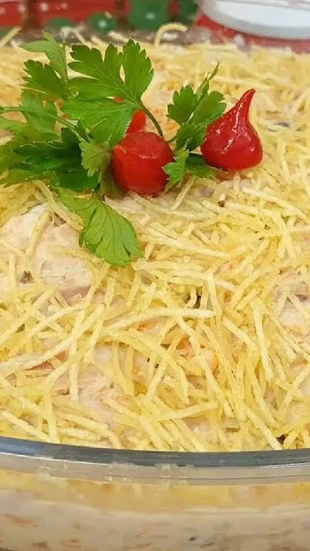 Maionese de frango defumado, um acompanhamento divino, digno de restaurante