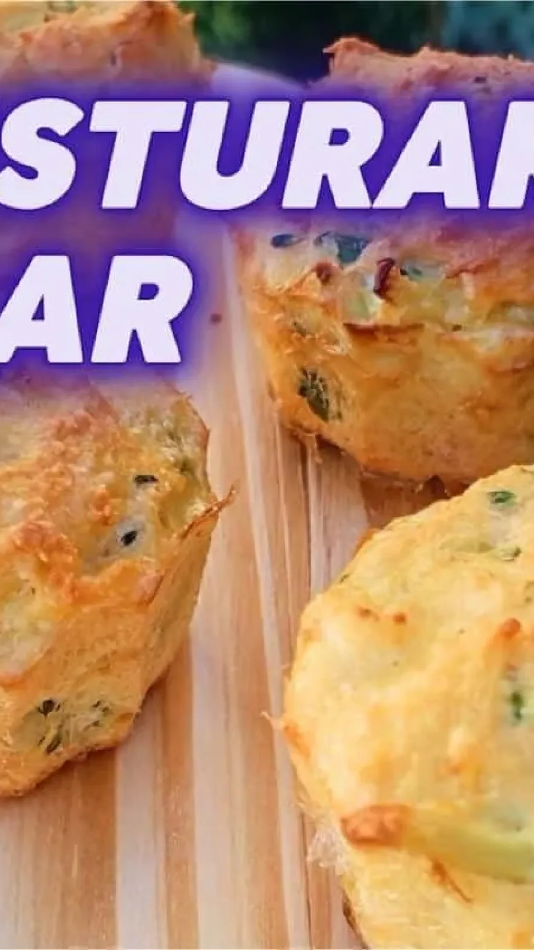 Muffin salgado proteico com frango, ideal para lanches da tarde mais leve e saudável