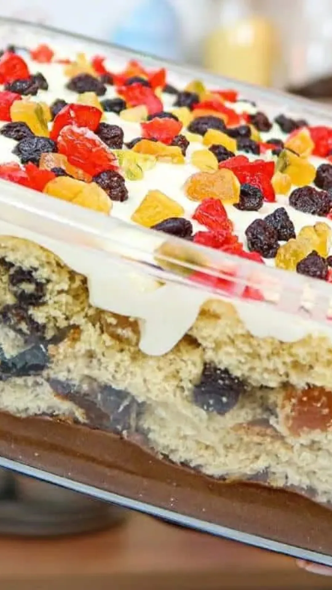 Novidade de natal: pavê natalino com panetone que fica uma maravilha