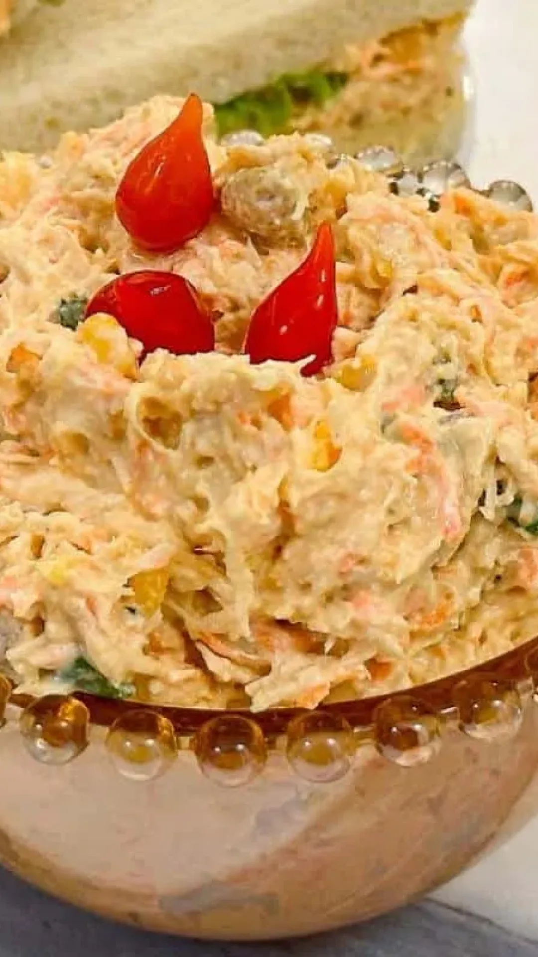 Patê de frango super cremoso e saboroso para acompanhar sua mesa de ceia de natal