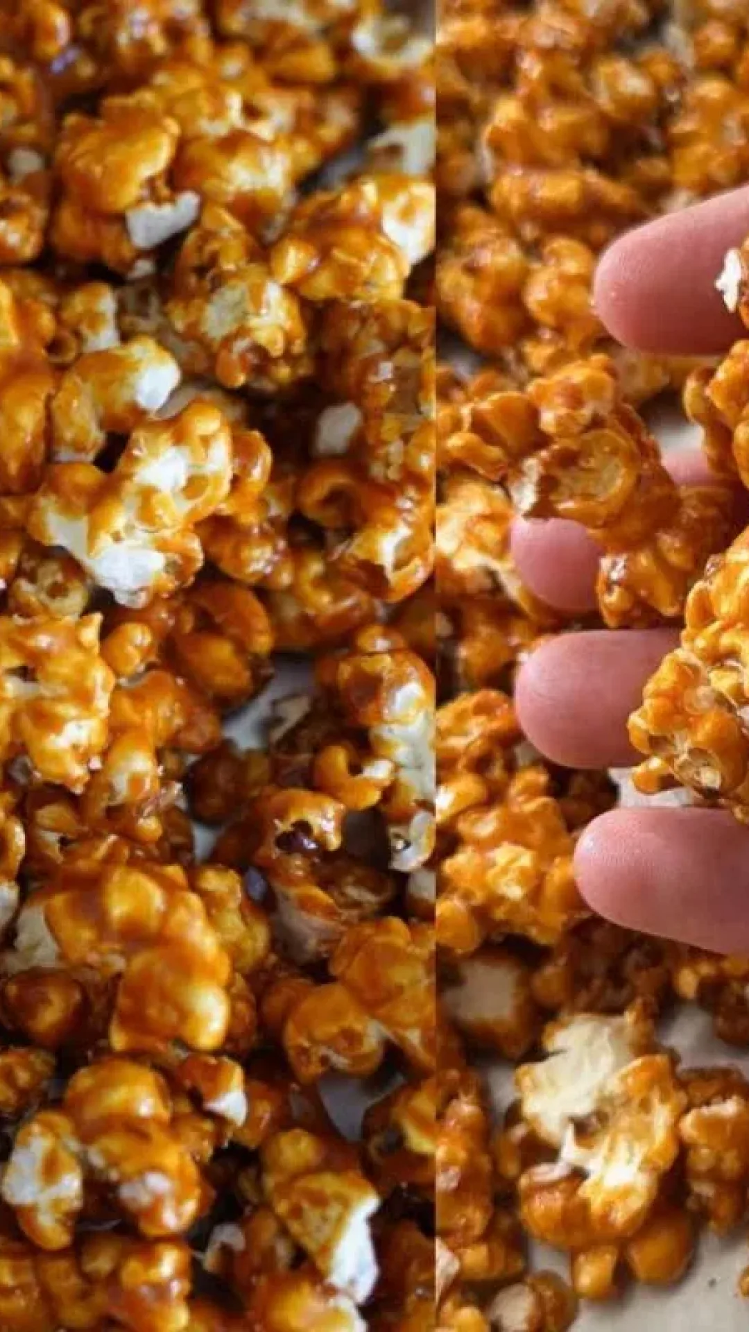 Pipoca doce caramelizada igual de cinema para as crianças aproveitarem no fim de ano