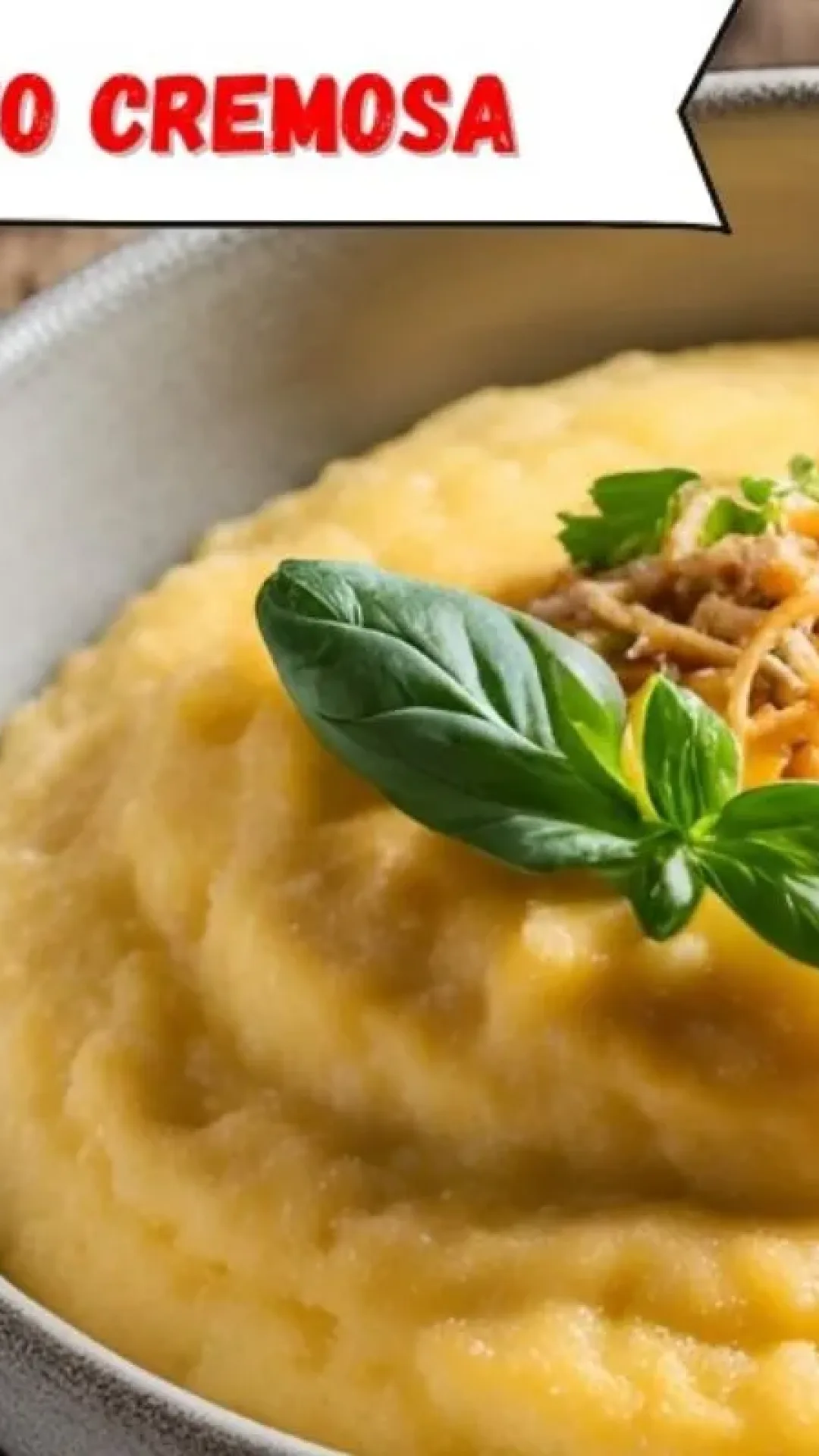 Polenta cremosa, aquela receita de vó que acompanha muito bem uma carne de panela