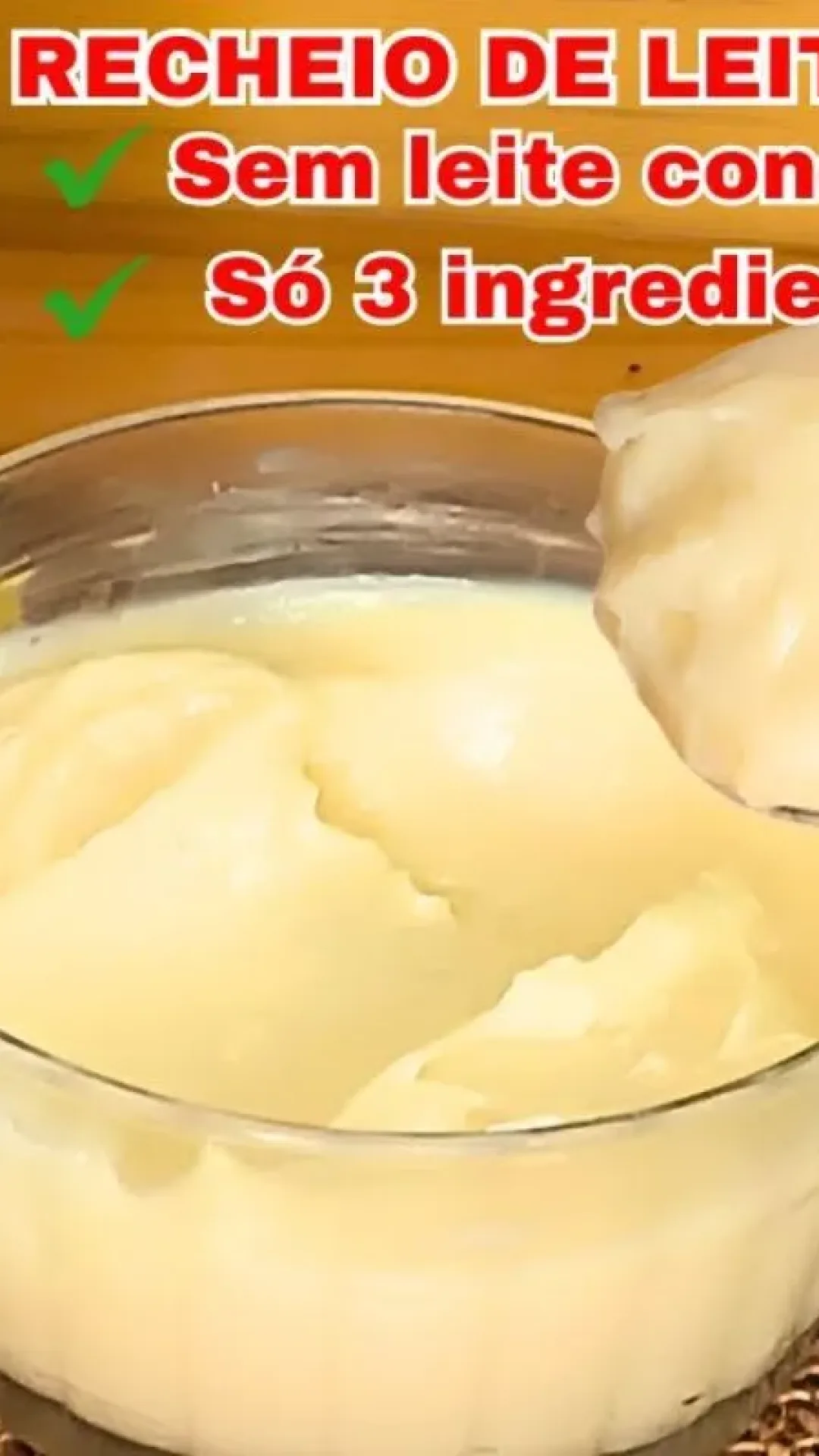 Recheio de leite ninho feito com 3 ingredientes sem leite condensado e sabor autêntico