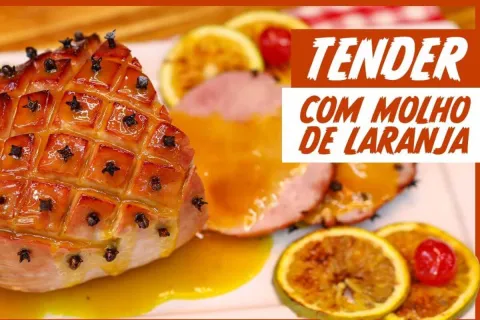 Tender com molho de laranja uma receita de chef para você fa