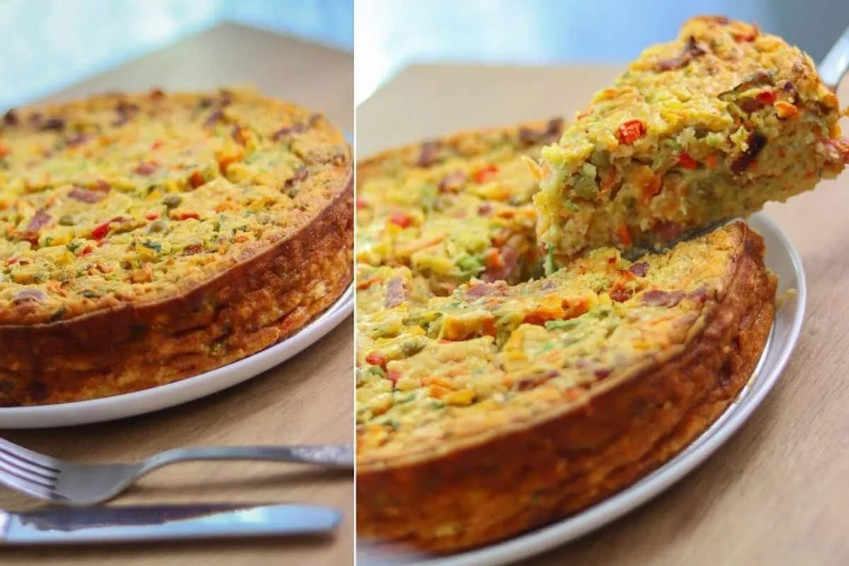 Torta cremosa de abobrinha super leve e saborosa para uma re