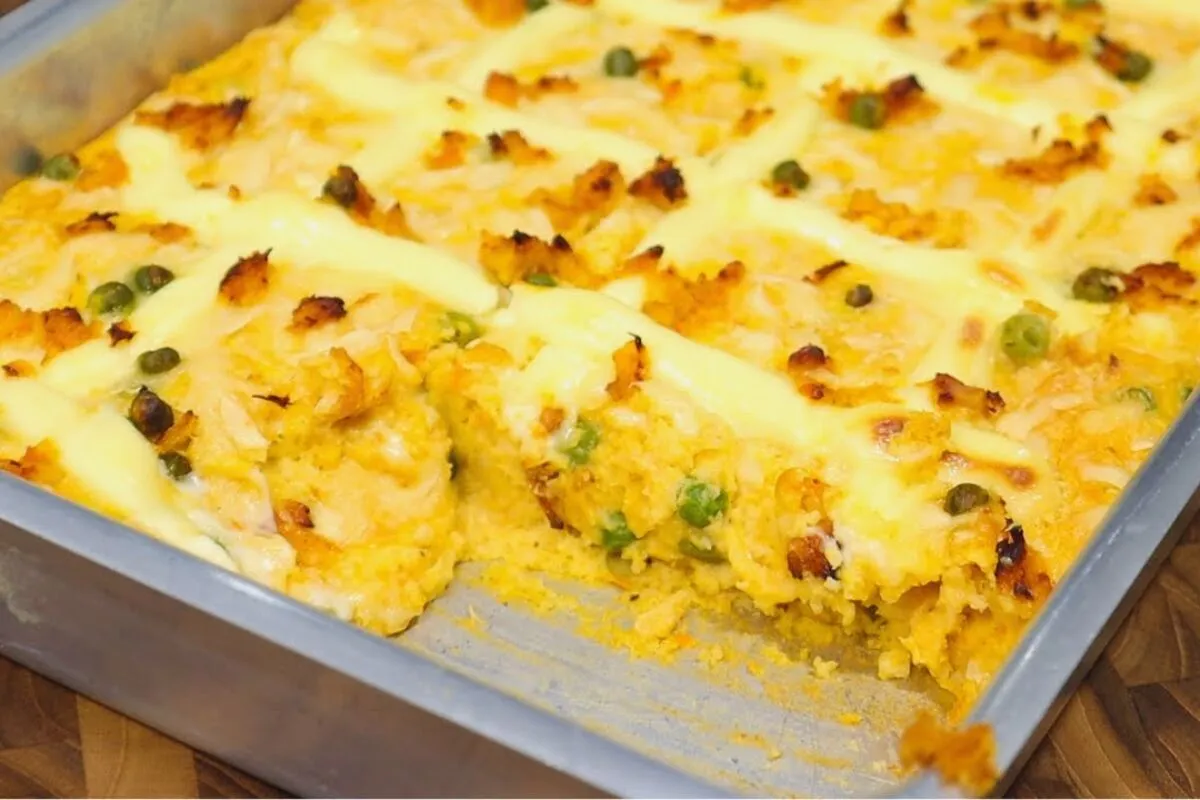 Torta de arroz amanhecido, um lanche prático e delicioso par