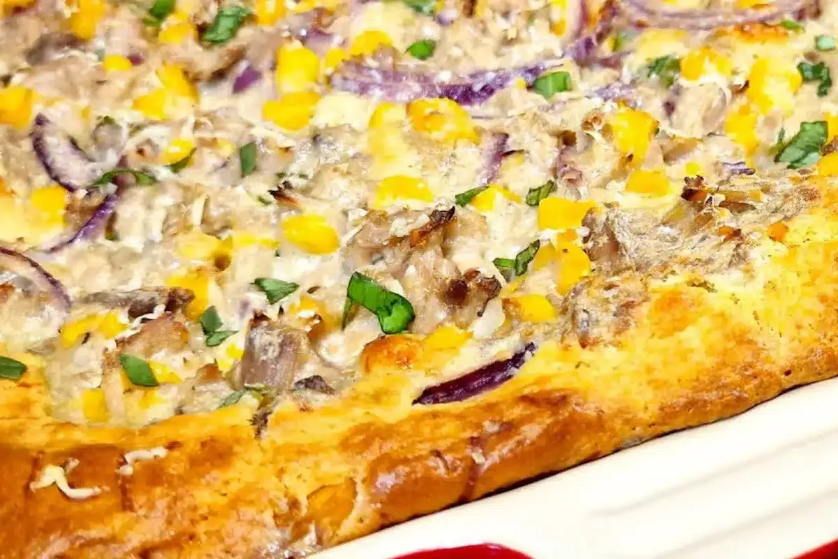 Torta de atum feita no liquidificador de forma rápida e fofi