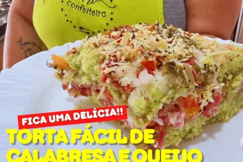 Torta de calabresa com queijo de liquidificador: lanche muit