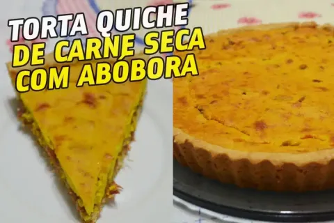 Torta de carne seca com abóbora: veja como fazer essa combin