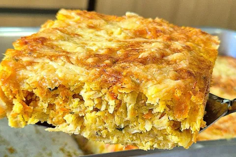 Torta de frango sem trigo leve, saborosa e fácil de preparar