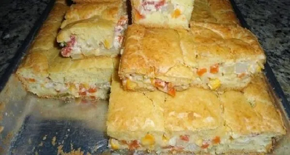 Torta de Legumes com Creme de Leite