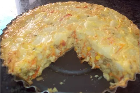Torta de legumes de liquidificador perfeita para um lanche l