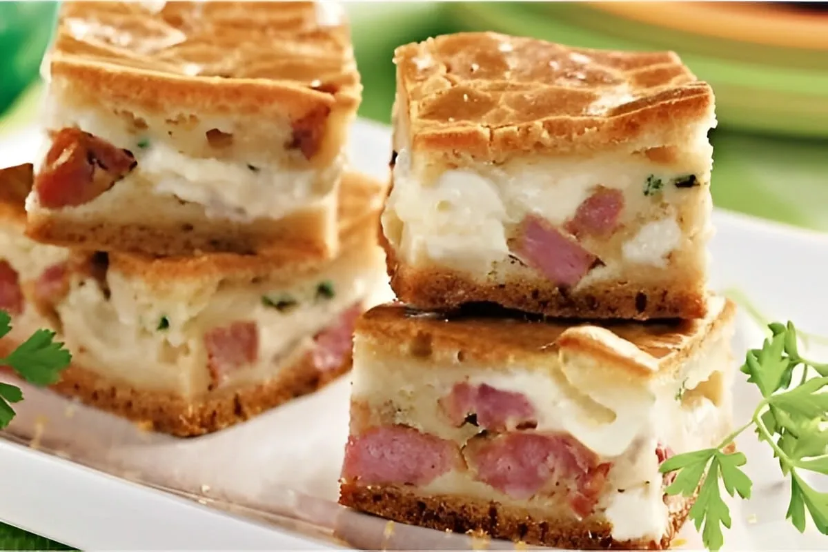 Torta de linguiça com requeijão feita no liquidificador e fi