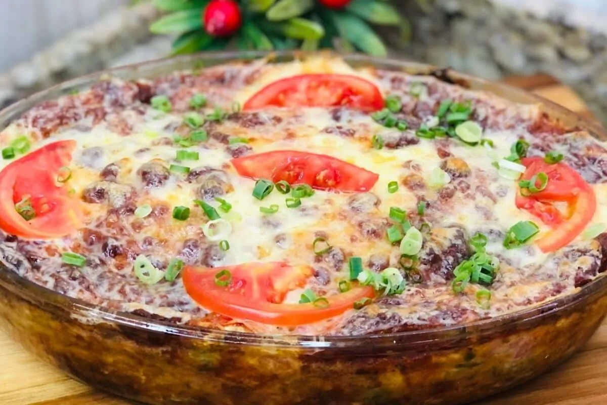 Torta de repolho cremosa feita de um jeito fácil e rápido qu