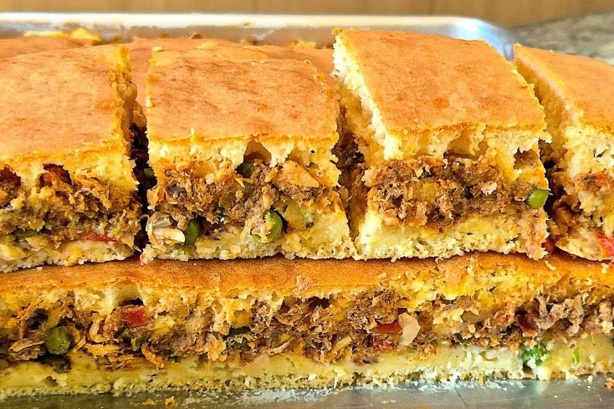 Torta de sardinha prática, fofinha e perfeita para seu lanch