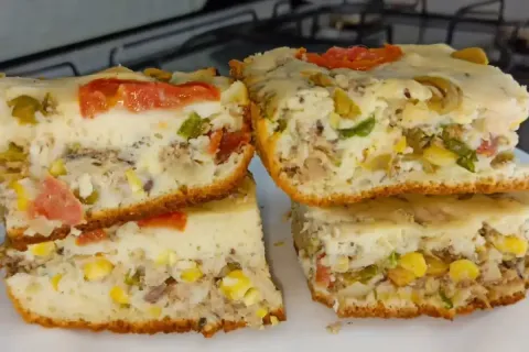 Torta de sardinha simples, fácil e rápida, para garantir um 