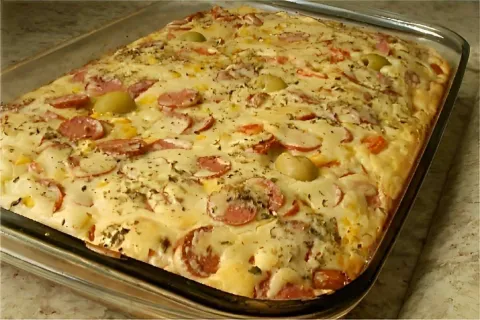 Torta italiana fácil toda feita no liquidificador com fatias