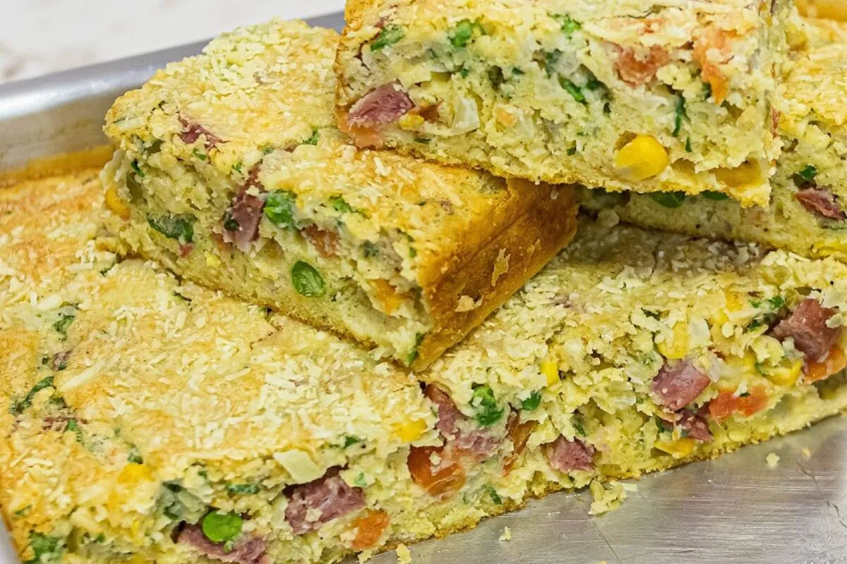 Torta salgada caipira: tão gostosa que dá vontade de comer o