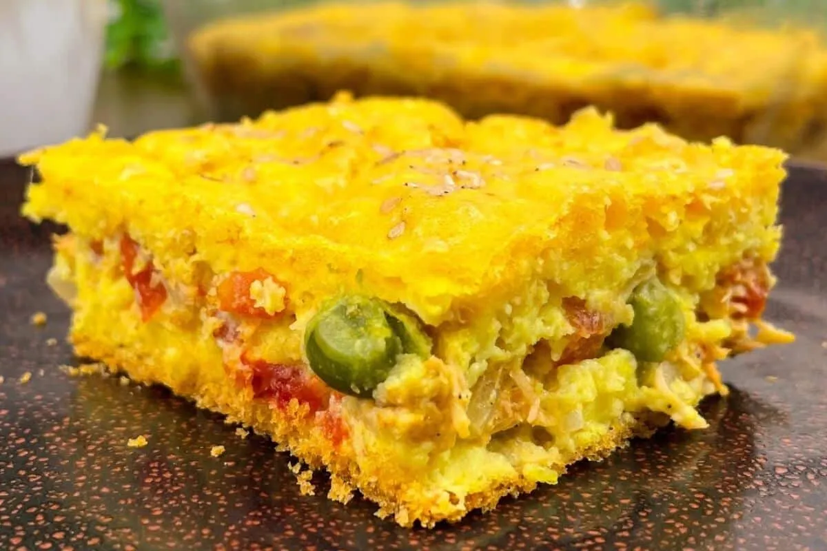 Torta salgada sem glúten e sem leite, feita no liquidificado