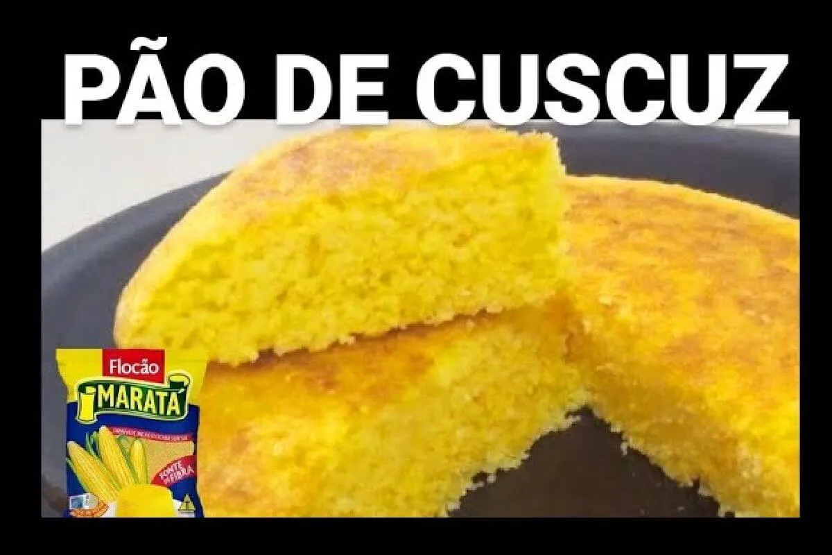 Transformei meu café da manhã com esse pão de cuscuz super l