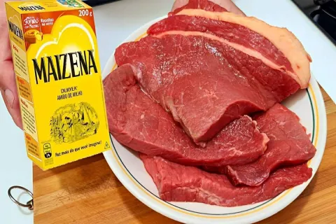 Usei esse truque para fritar carne e o resultado me surpreen