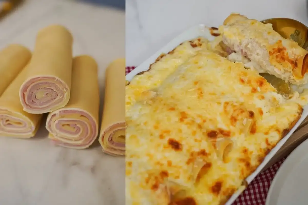 Você já preparou canelone com massa de pastel? Fica uma delí